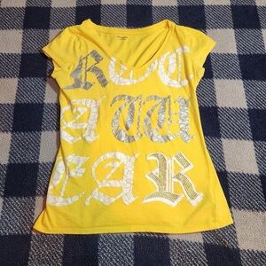 Y2k cyber mcbling style top size large by rocawear